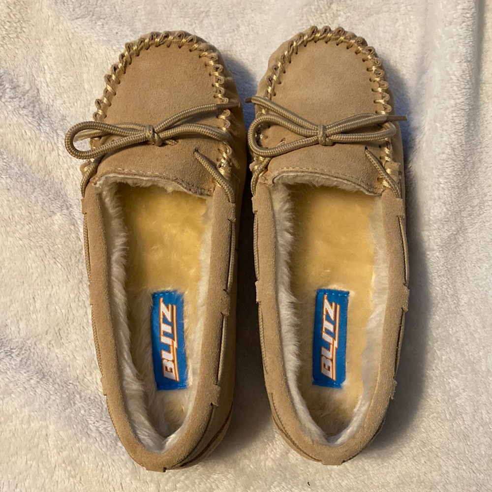 tan moccasins